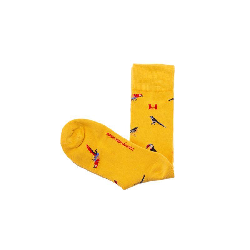 Medias aves mostaza largas mh socks
