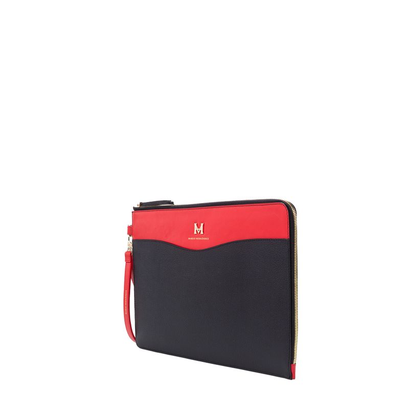 Estuche funda porta tablet 12.9" negro rojo cayena elemental