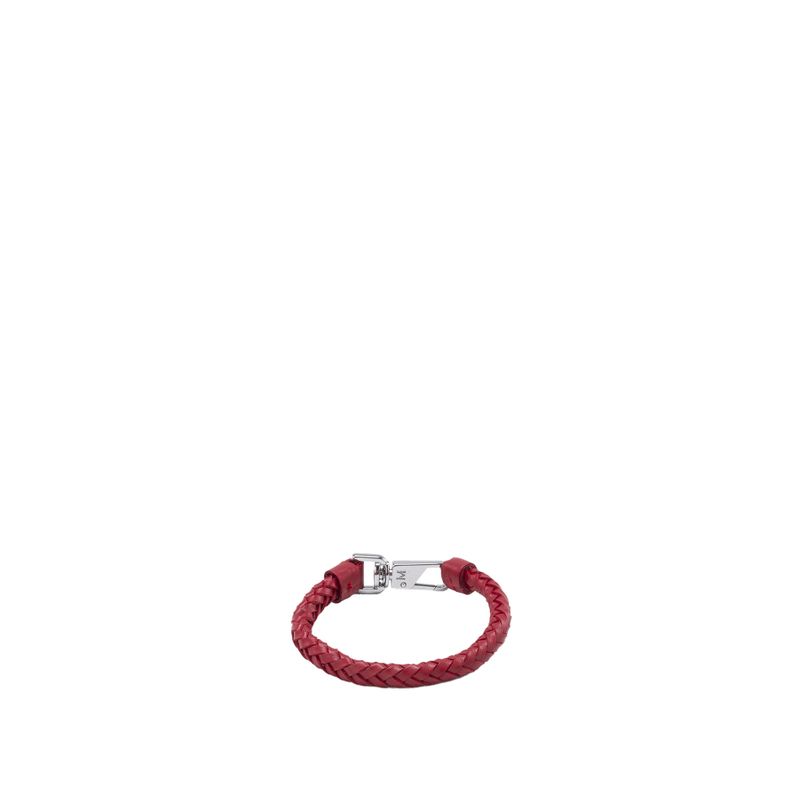 Brazalete tejido mosquetòn mh rojo brazaletes