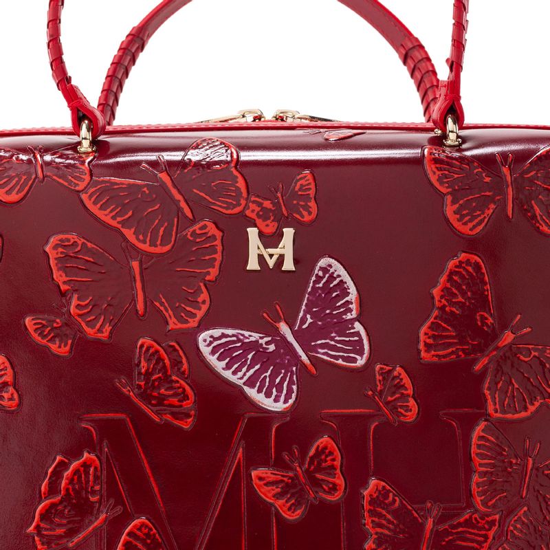 Bolso de mano antonia cayena Mariposas