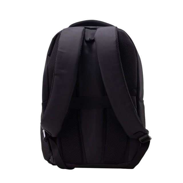Morral 2 cremalleras capacity negro indianapolis