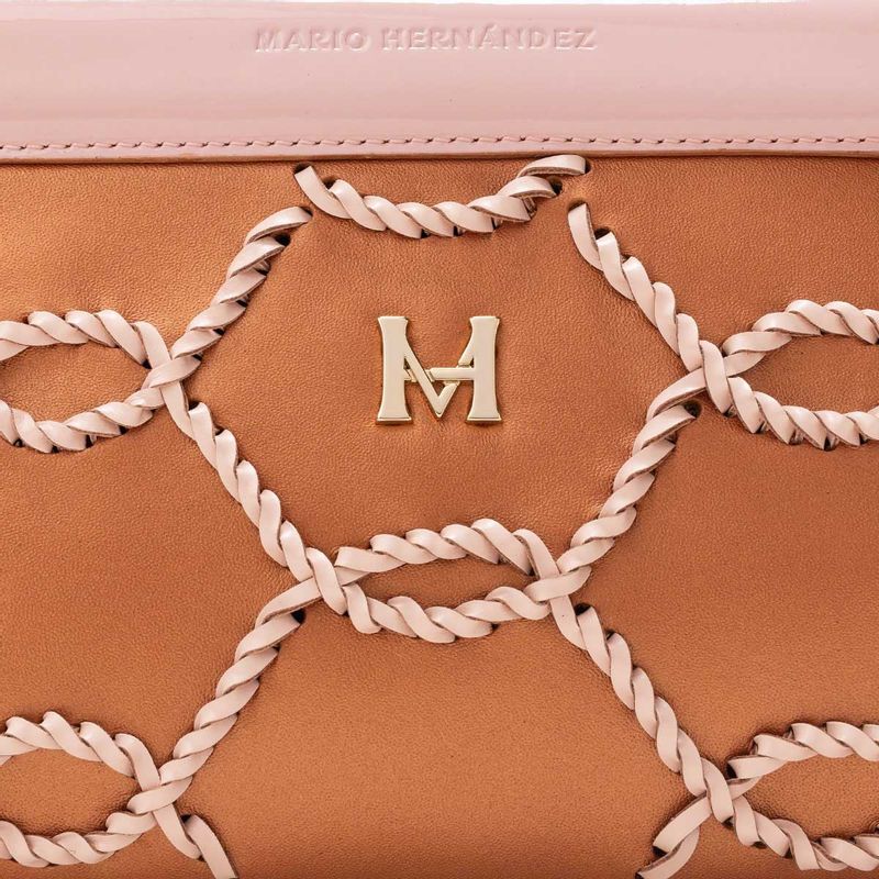 Clutch Mari oro rosado Hera