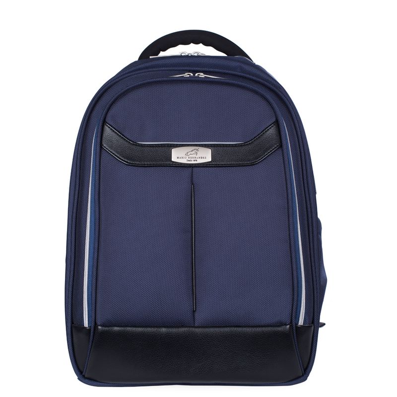 Morral tres cremalleras azul urban