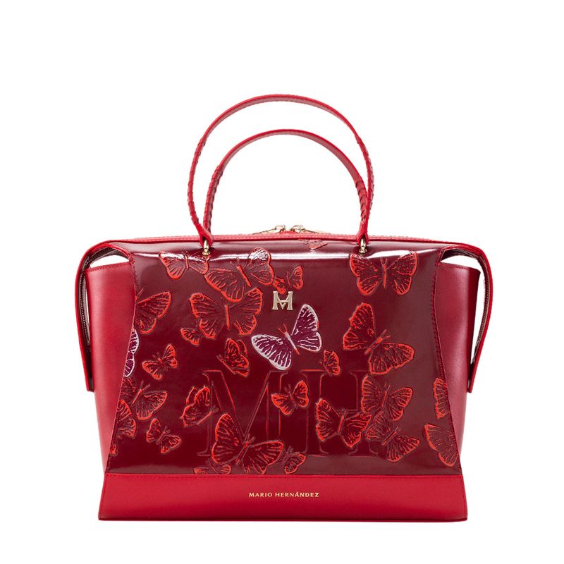 Bolso de mano antonia cayena Mariposas