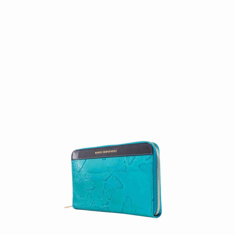 Billetera maxi diva aqua Mariposas
