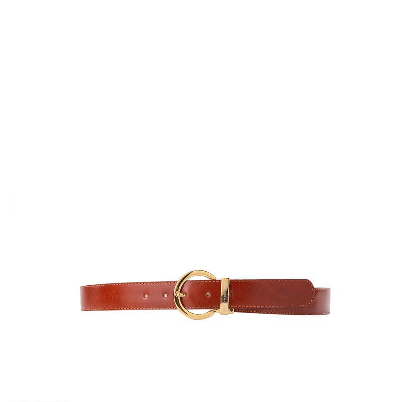 Cinturon mujer formal nemocon 3.5 cm caoba