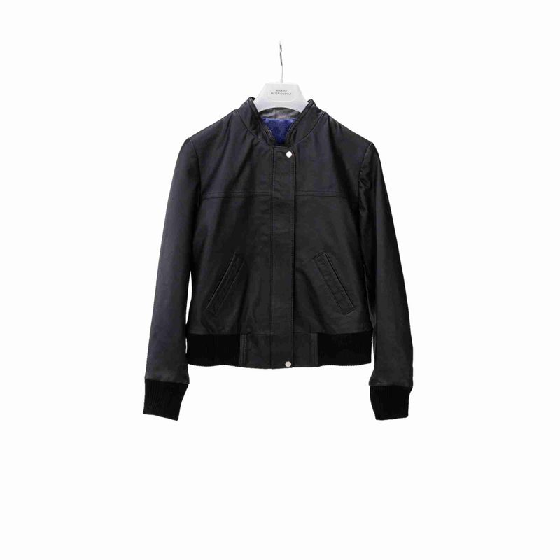 Chaqueta bomber coral negro gema