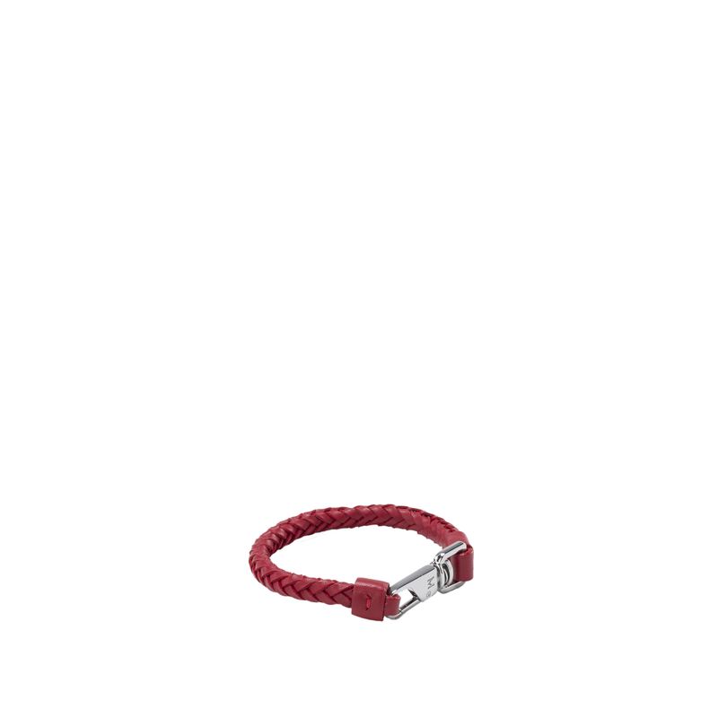 Brazalete tejido mosquetòn mh rojo brazaletes