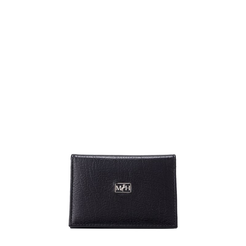 Monedero tarjetero con tapa negro cayena millenium