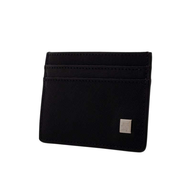 Tarjetero plano 4cc negro etna roble