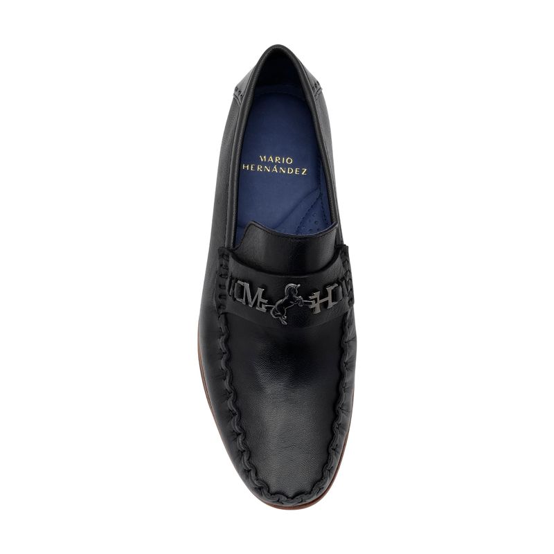 Mocasin valentino negro mh mocs
