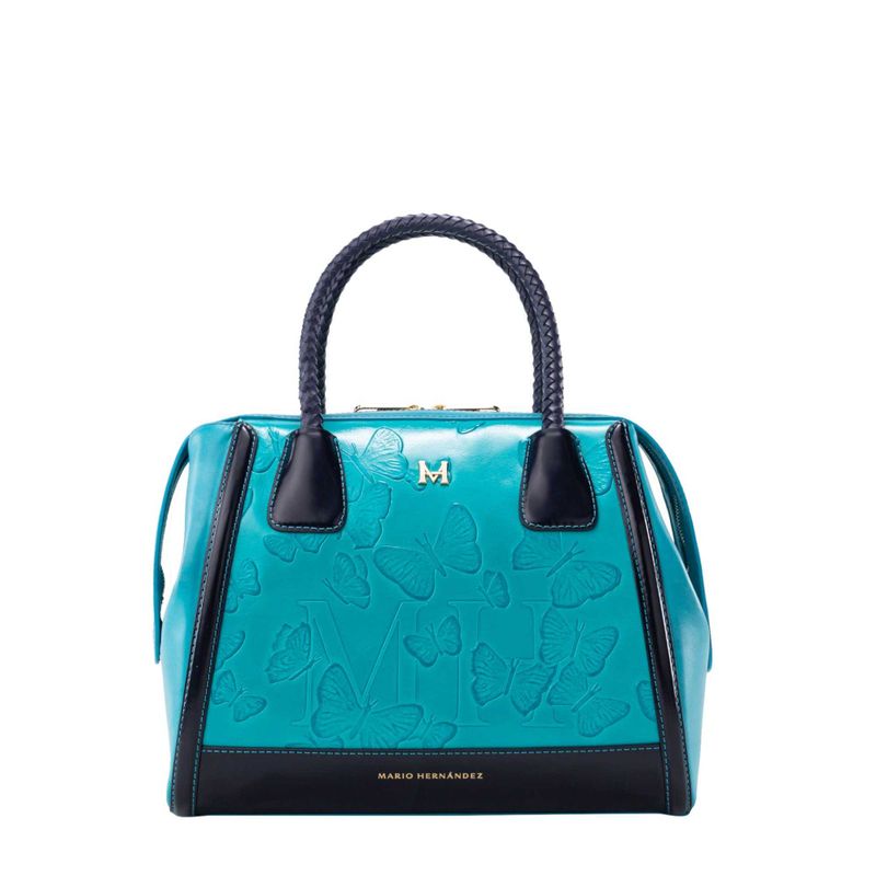 Satchel margot aqua Mariposas