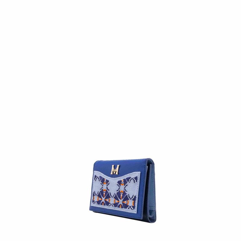 Billetera mediana ultramar Azulejo