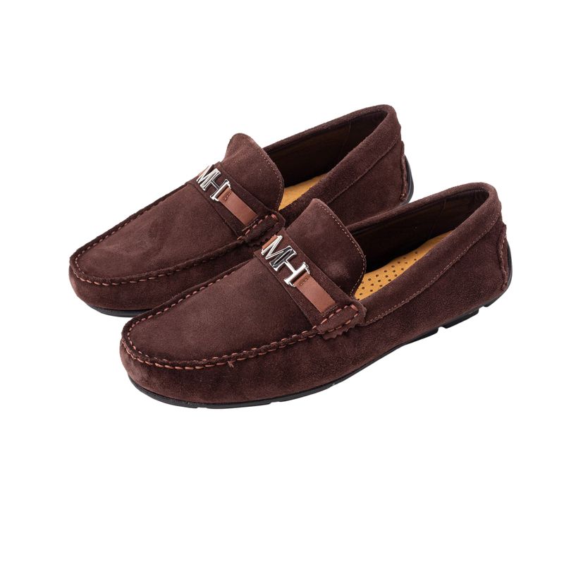 Mocasin cifuentes chocolate gamuza mh mocs