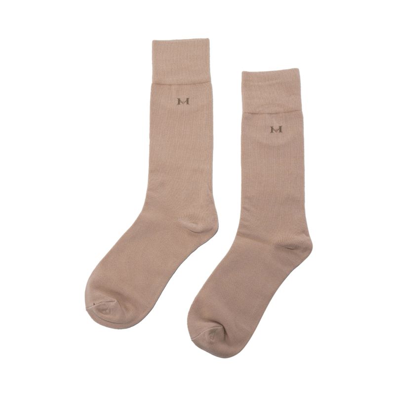 Medias basicas beige largas mh socks