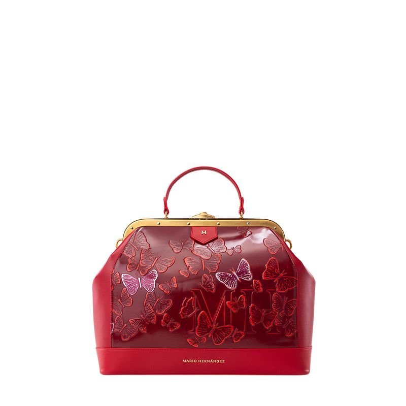 Satchel barbara cayena mariposas