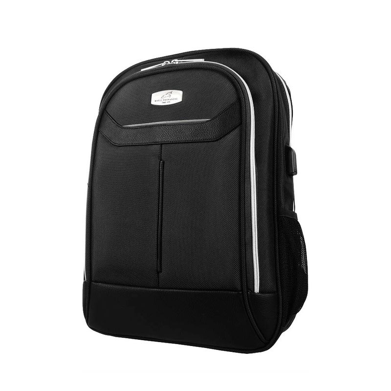 Morral cuadrado dos cremalleras negro urban