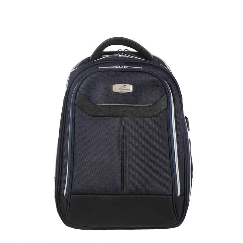 Morral tres cremalleras azul urban