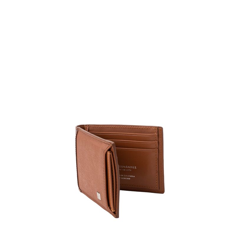 Billetera portabilletes con tarjetero extraible caramelo chicago