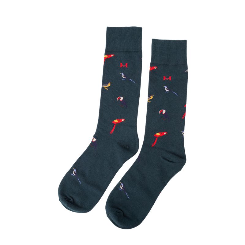 Medias aves verde militar largas mh socks