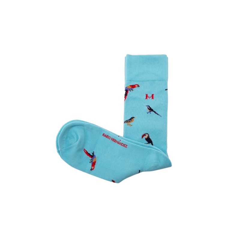 Medias aves azul cielo largas mh socks