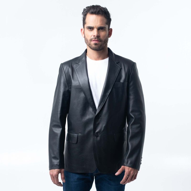 Chaqueta blazer moises negro marruecos