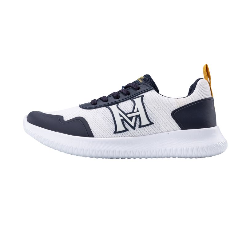 Tenis castillo H blanco azul Trecking