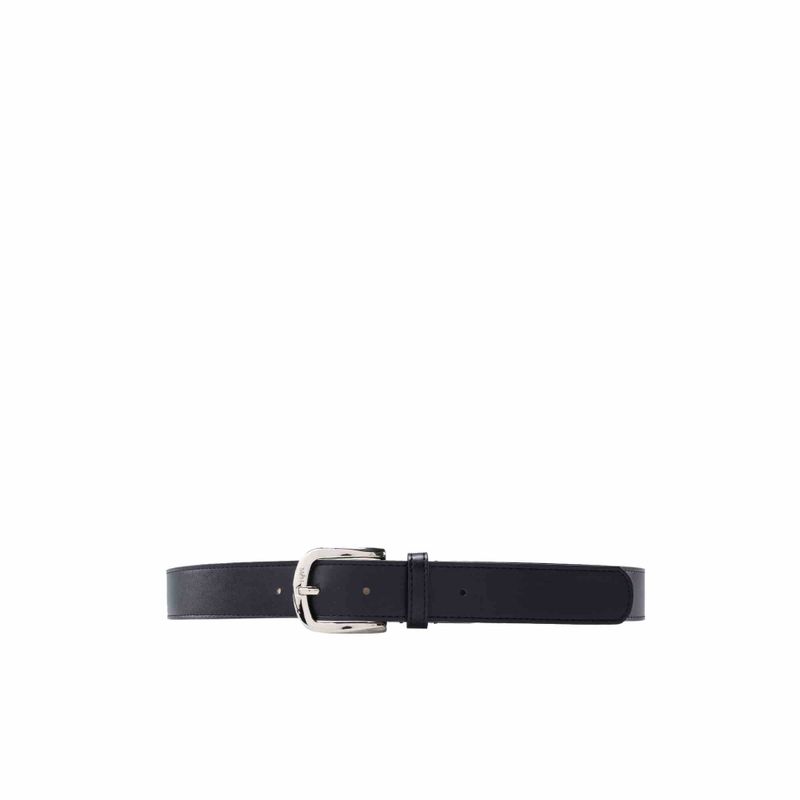 Cinturon mujer casual margarita 3.8 cm negro