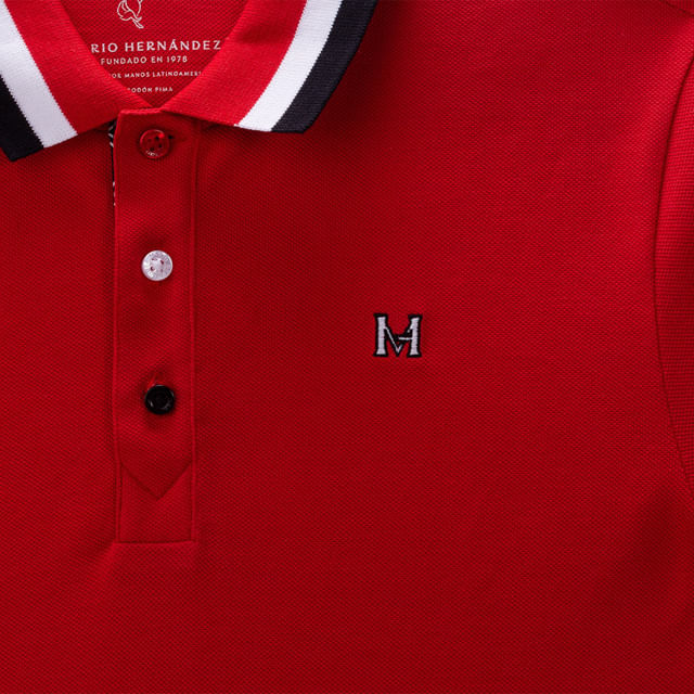 Camiseta polo capitanejo rojo Tierra Arriba
