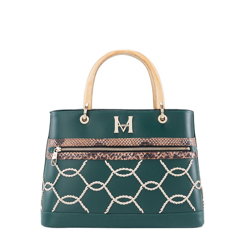 Bolso de mano Greta esmeralda Hera