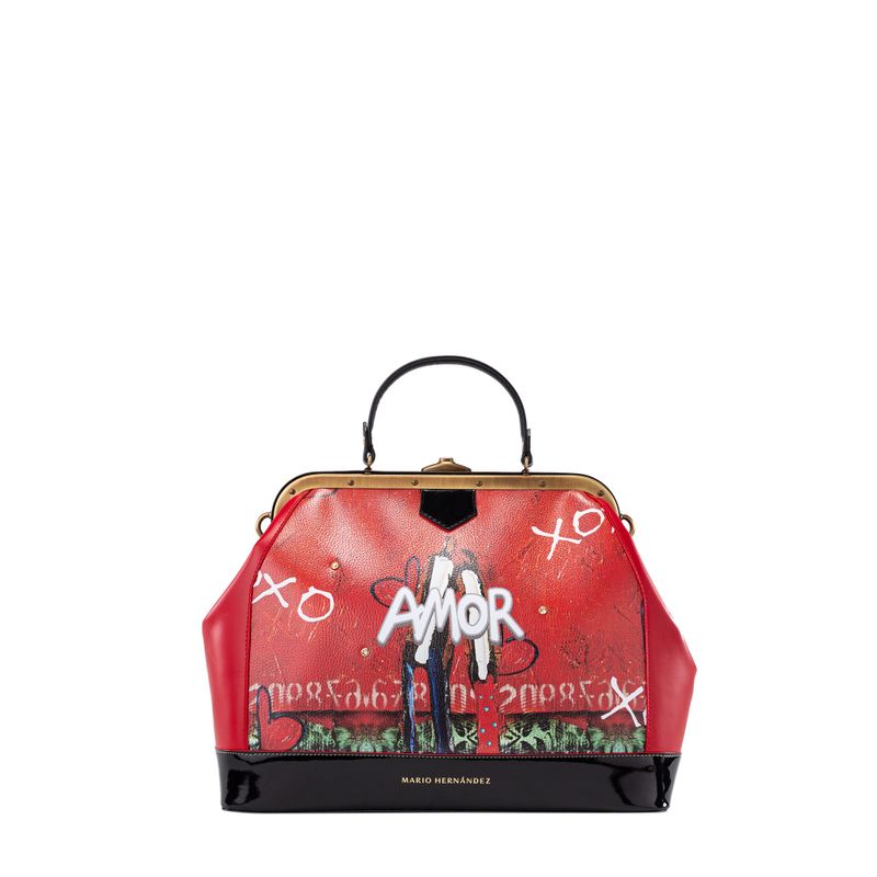 Satchel barbara amor de rojo Debilzan