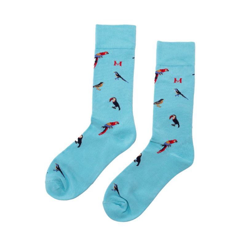 Medias aves azul cielo largas mh socks
