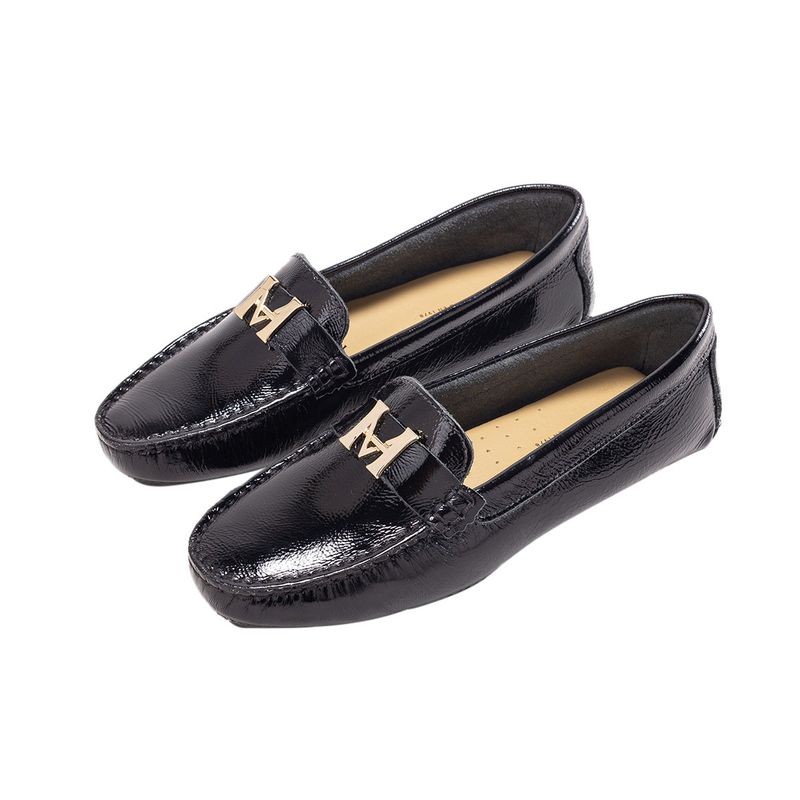 Mocasín driver andina lt negro charol MH Mocs