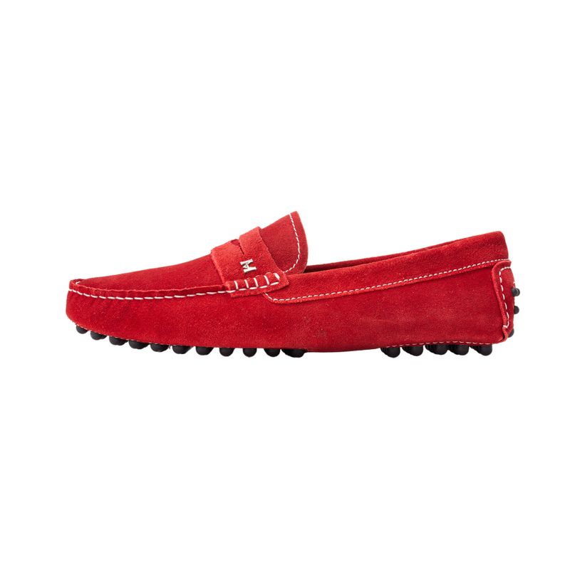 Mocasin miraflores rojo gamuza mh mocs