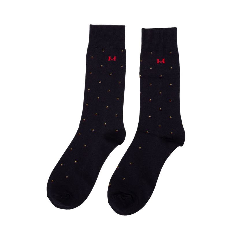 Medias rombos negro largas mh socks
