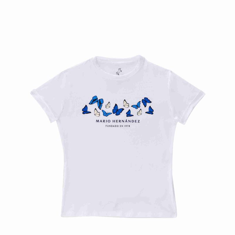 Camiseta mariposas bahia blanco Tierra Arriba