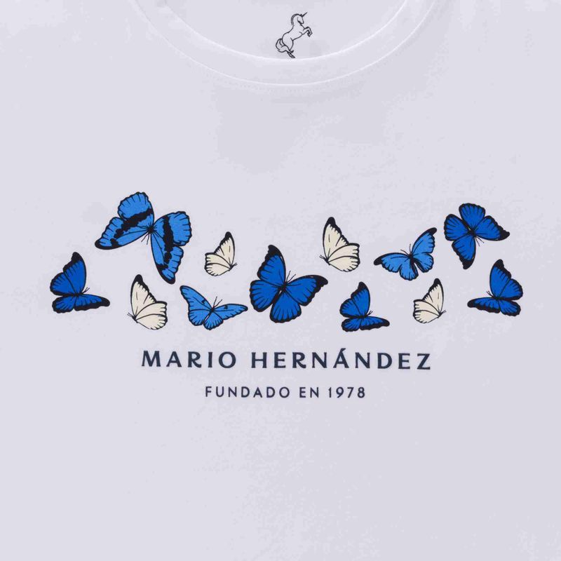 Camiseta mariposas bahia blanco Tierra Arriba