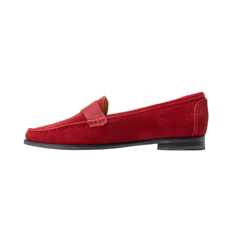 Mocasin macarena rojo gamuza mh mocs