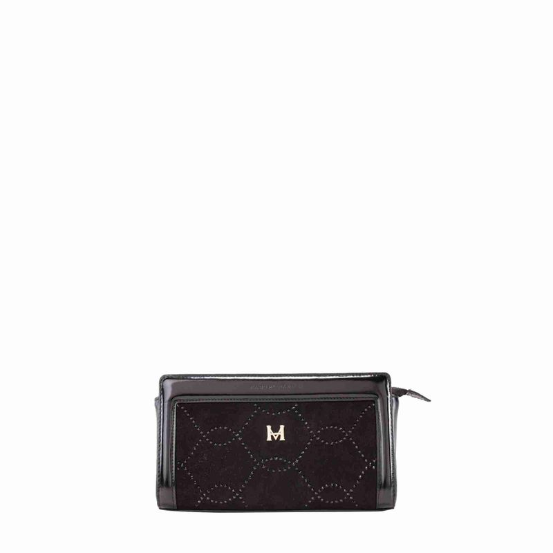 Clutch Mari negro brillante Hera