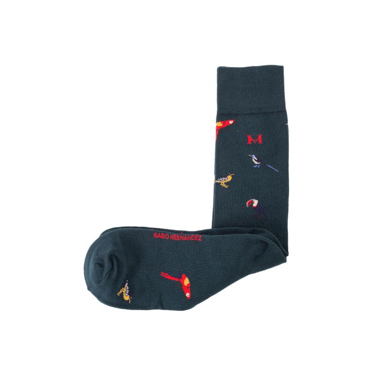 Medias aves verde militar largas mh socks