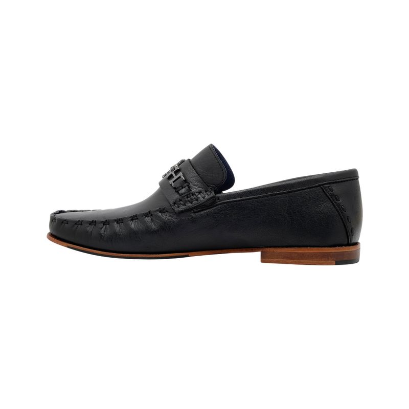 Mocasin valentino negro mh mocs