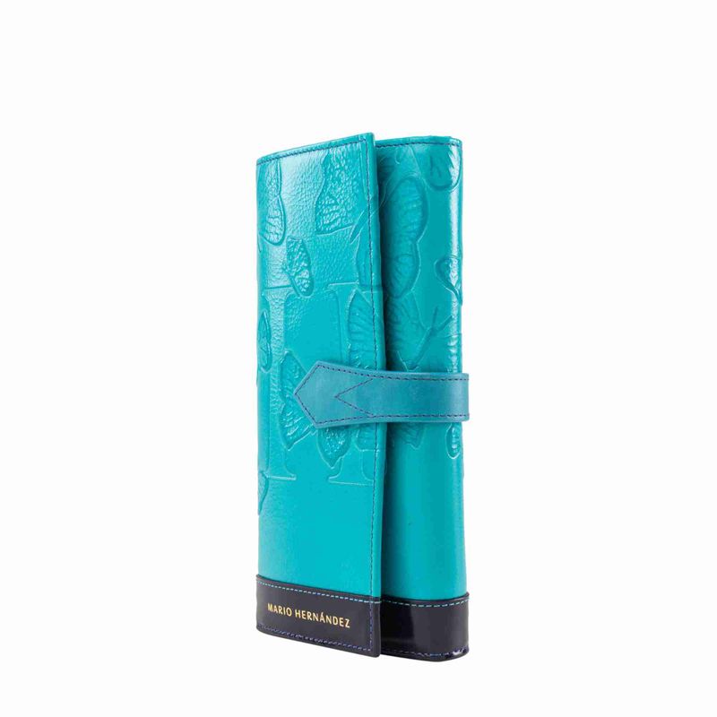 Billetera poly aqua Mariposas