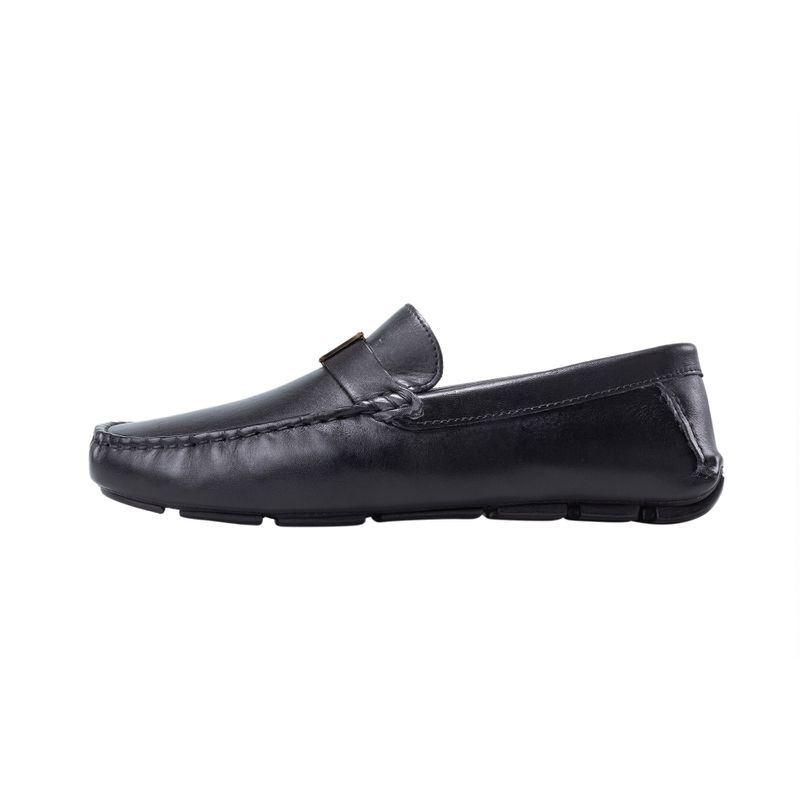 Mocasin driver monograma negro mh mocs