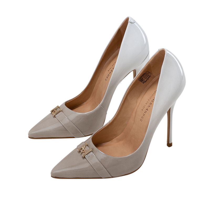 Tacòn calypso monograma gris marfíl Glamour