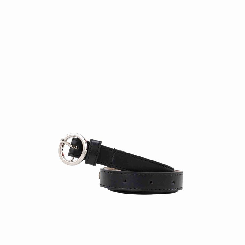 Cinturon mujer casual belen 2 cm negro