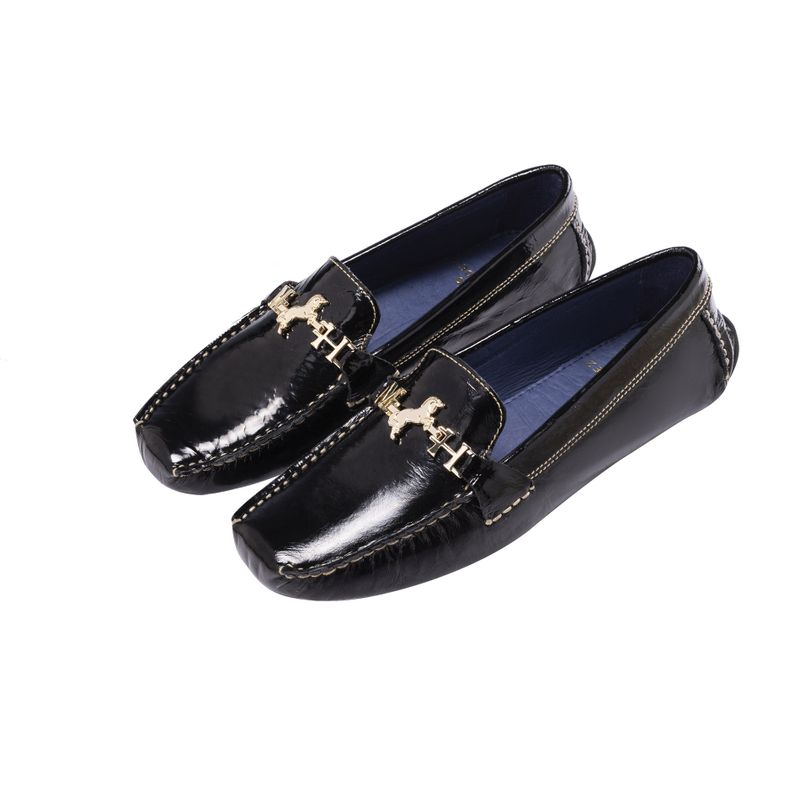 Mocasin diana charol negro etna mh mocs