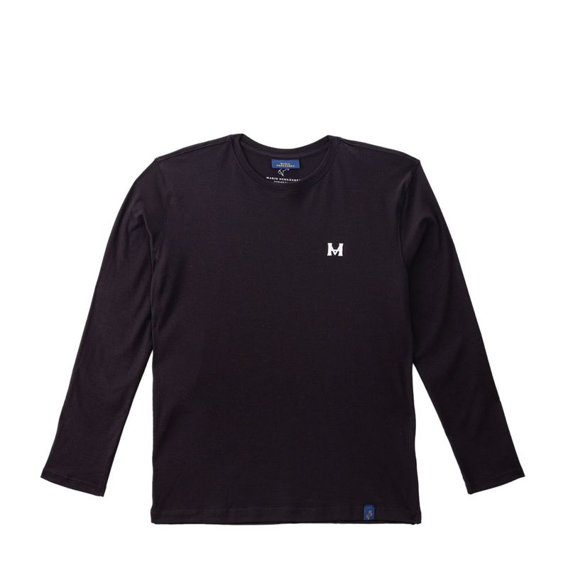 Camiseta manga larga negro tierra arriba