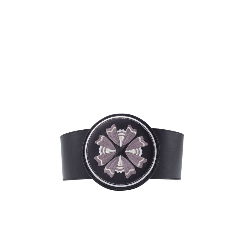 Cinturon casual azulejo negro Cinturon mujer
