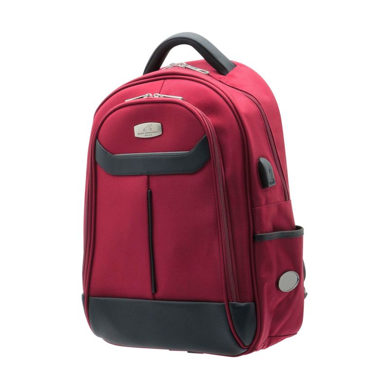 Morral curvo dos cremalleras rojo urban