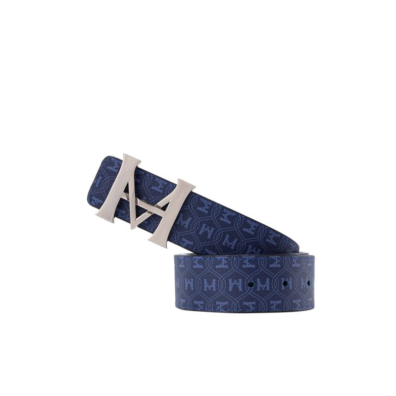 Cinturon casual monograma doble faz 4 noche azul Cinturon hombre